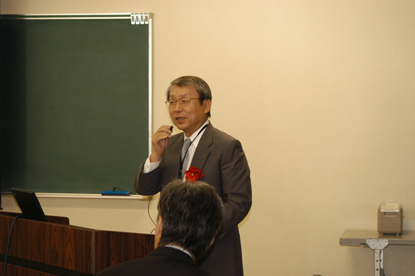 支部への期待を語る宮健三保全学会会長