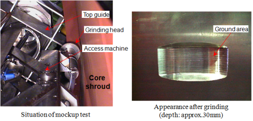 EJAM1-3-NT13(sheetB)-Fig.2_Situation_of_grinding_mockup_test