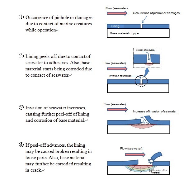 The Advancement of lining inspection technology inside seawater piping