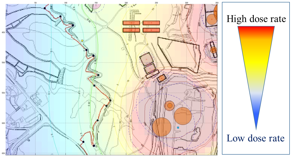 EJAM6-3NT66_Fig.9 Dose rate map