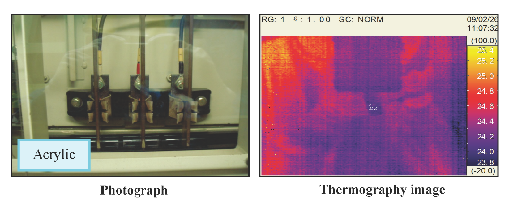 EJAM6-4NT67_Fig.1 Influence of acrylic plate on infrared thermography diagnosis