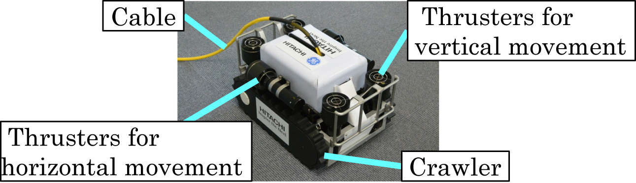 EJAM7-3NT73_Fig.1 Photo of the submersible crawling swimming robot