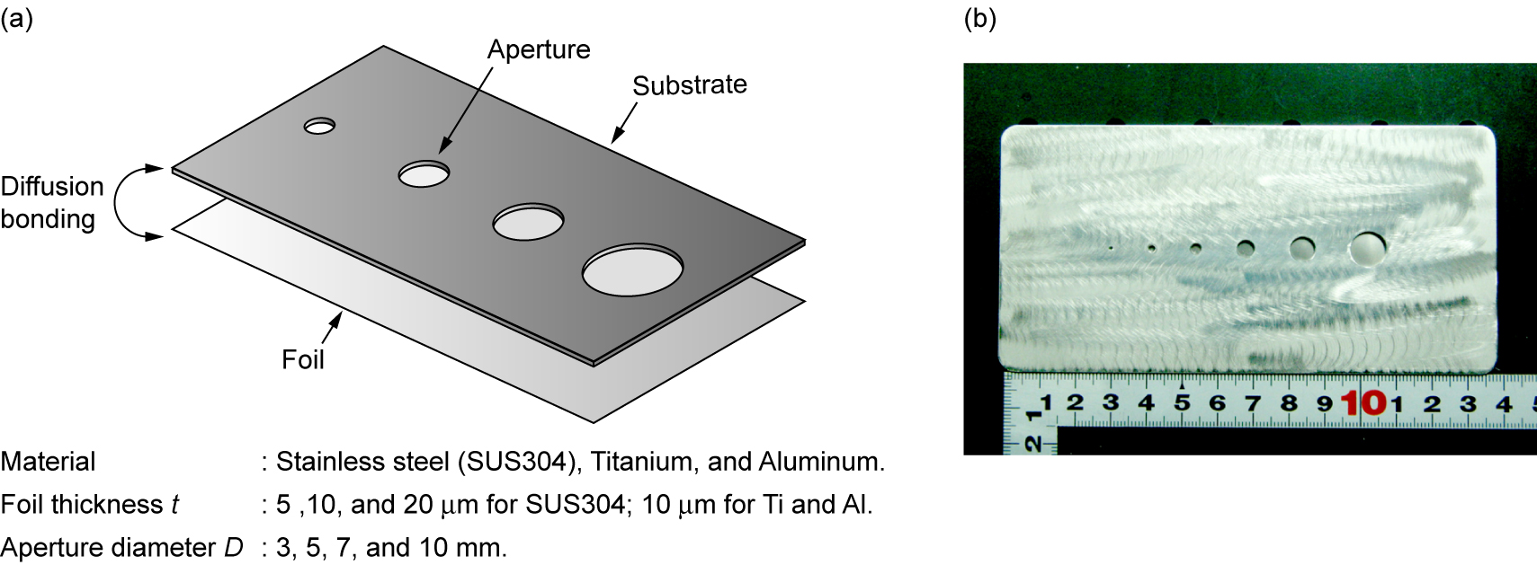 EJAM7-4NT75_Fig.3 (a) Schematic and (b) photograph of the diaphragms